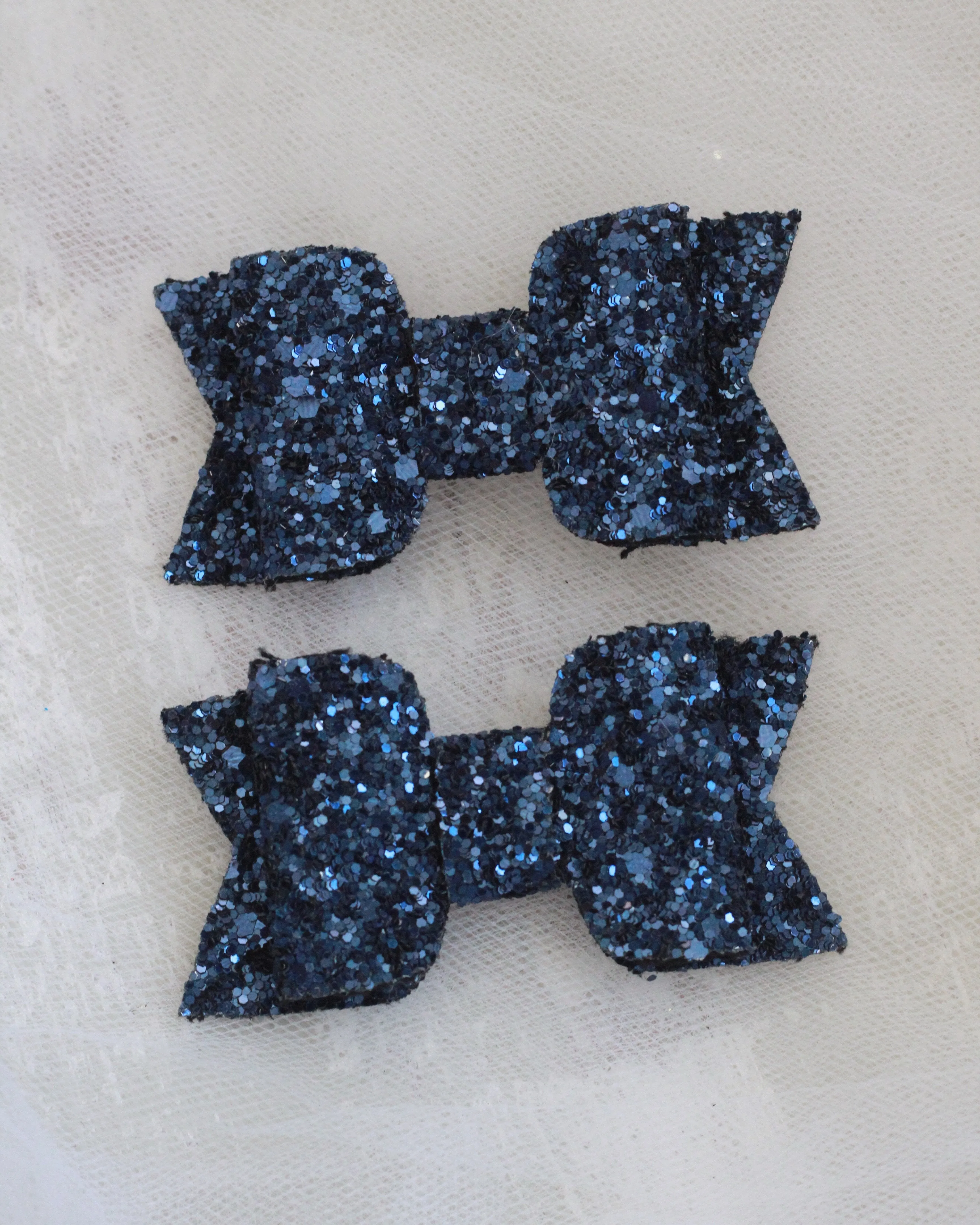 Navy Rock Glitter Hair Clip or Shoe Clip