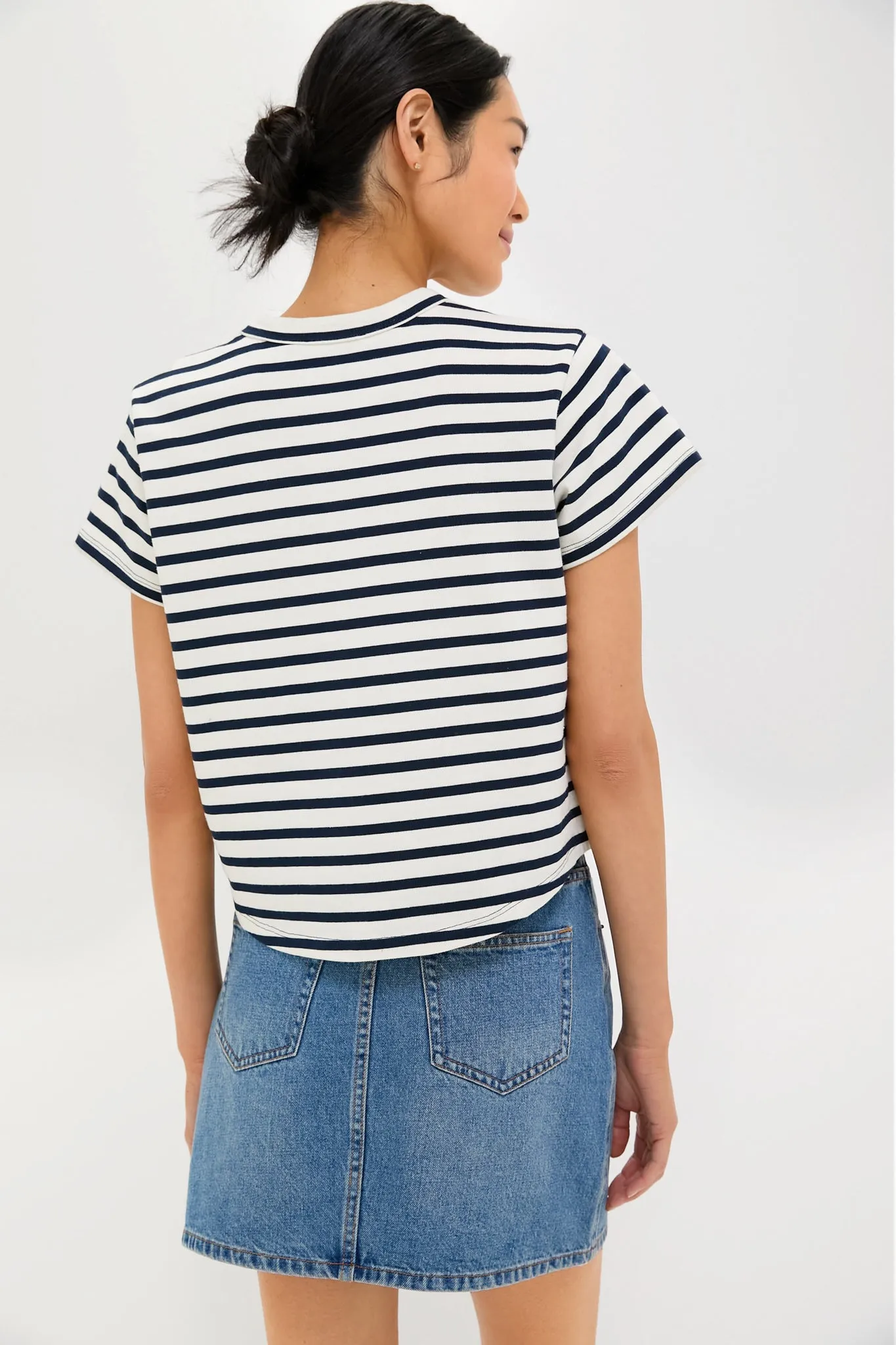 Navy Stripe Parker Classic Tee