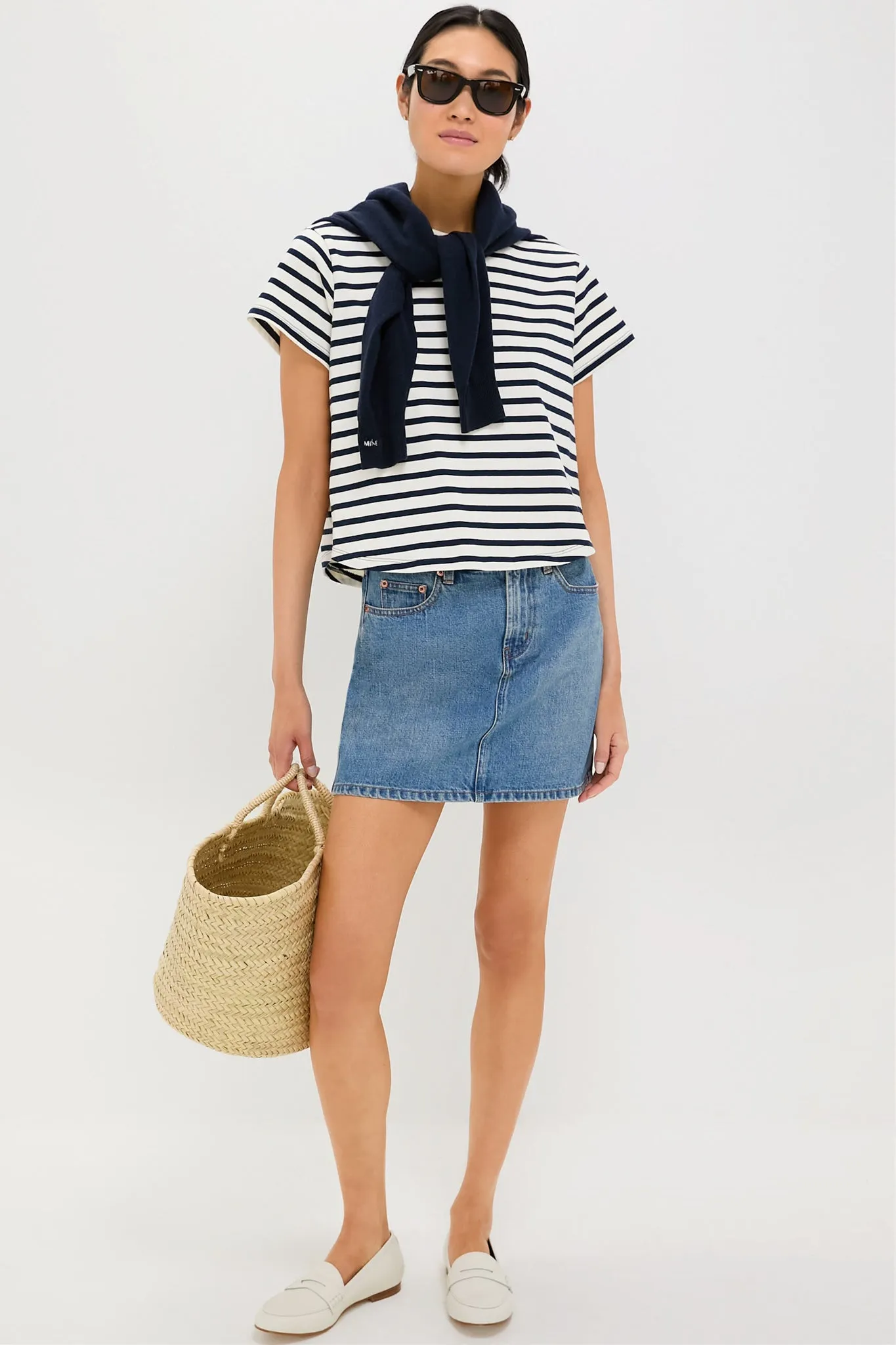 Navy Stripe Parker Classic Tee