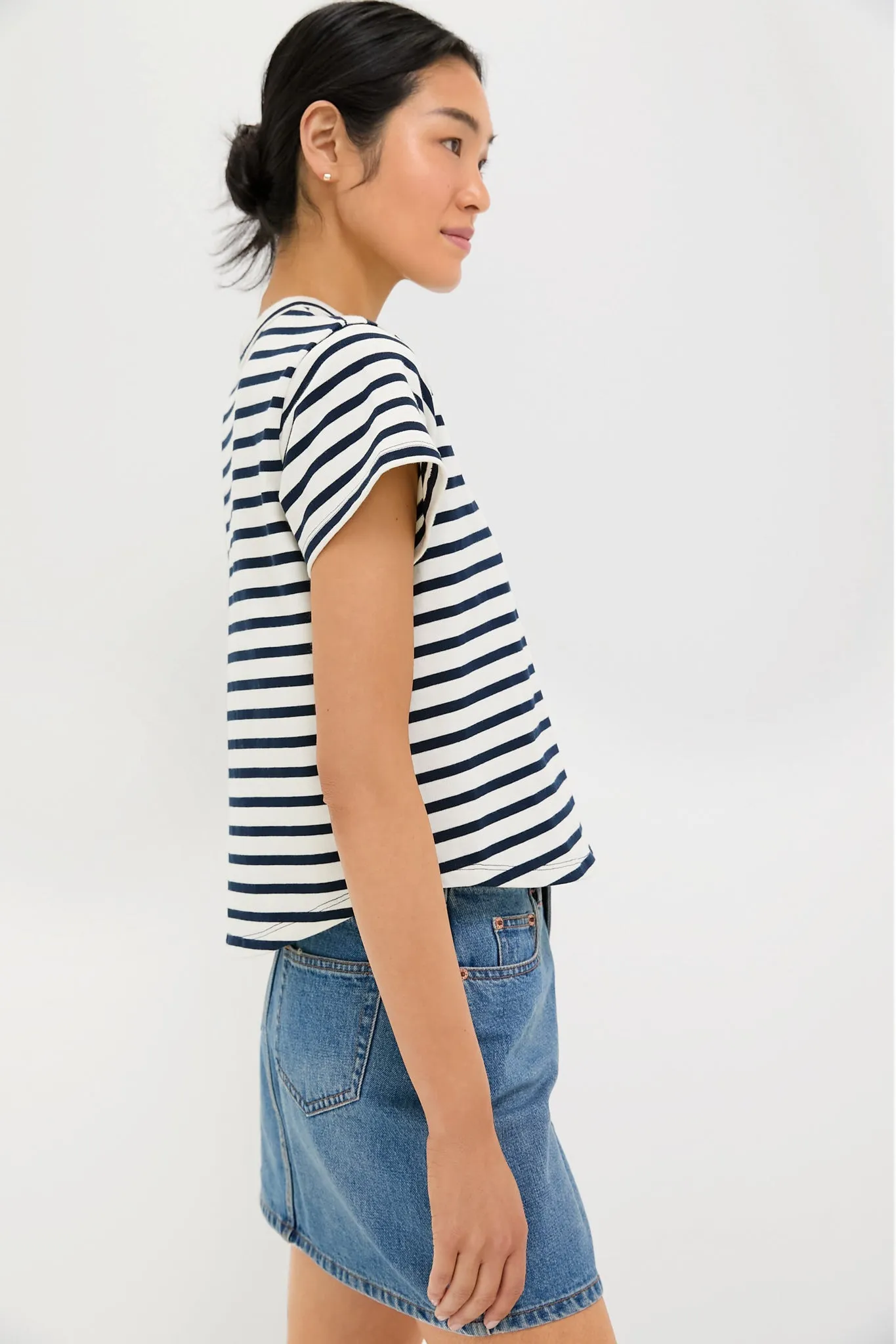 Navy Stripe Parker Classic Tee