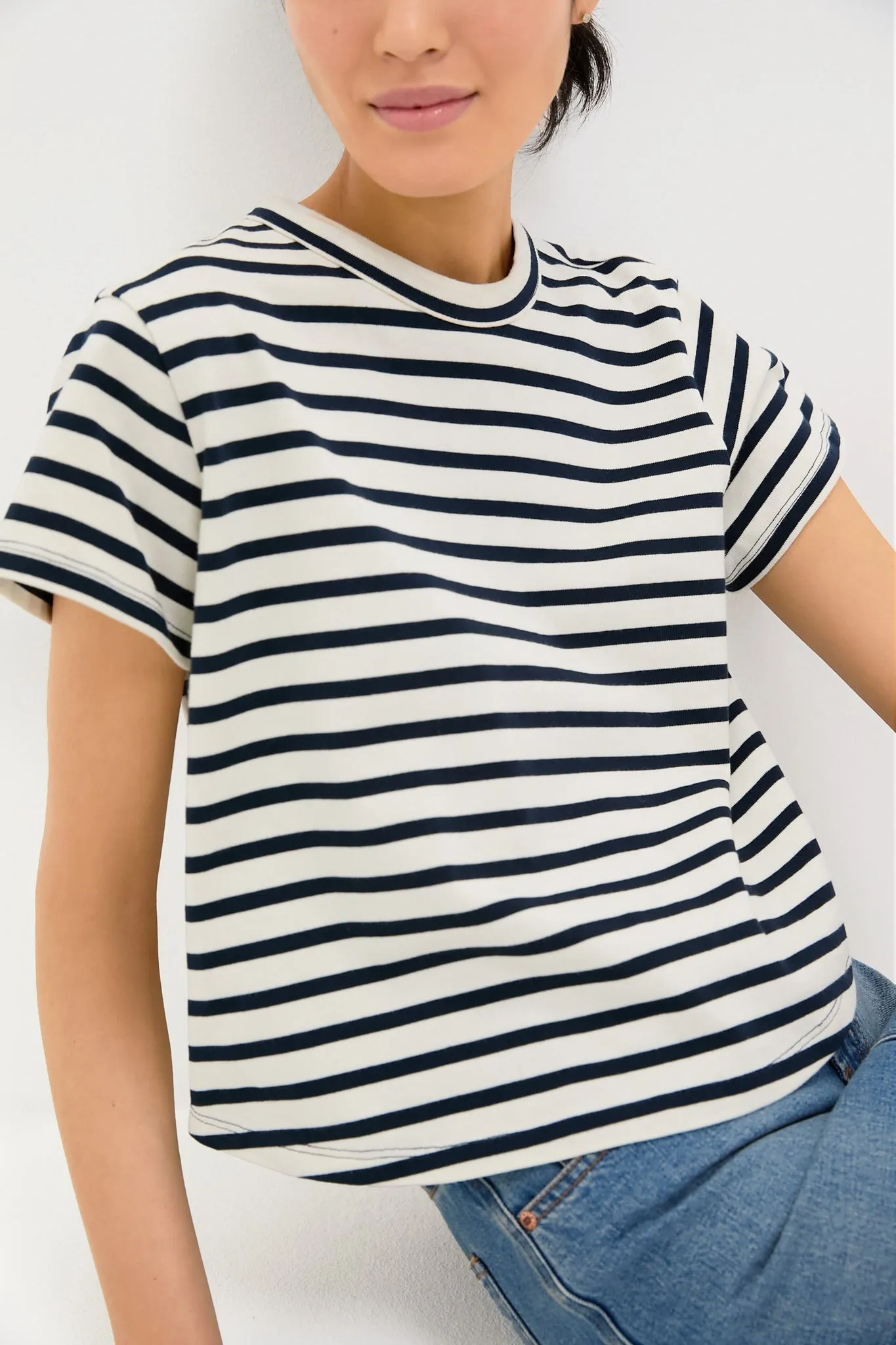 Navy Stripe Parker Classic Tee