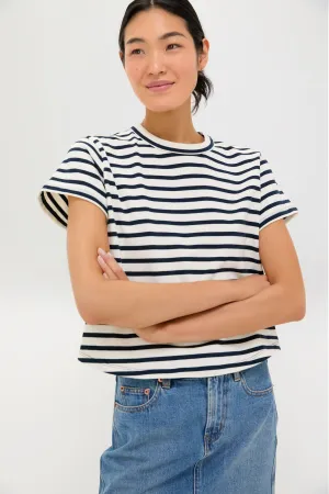Navy Stripe Parker Classic Tee