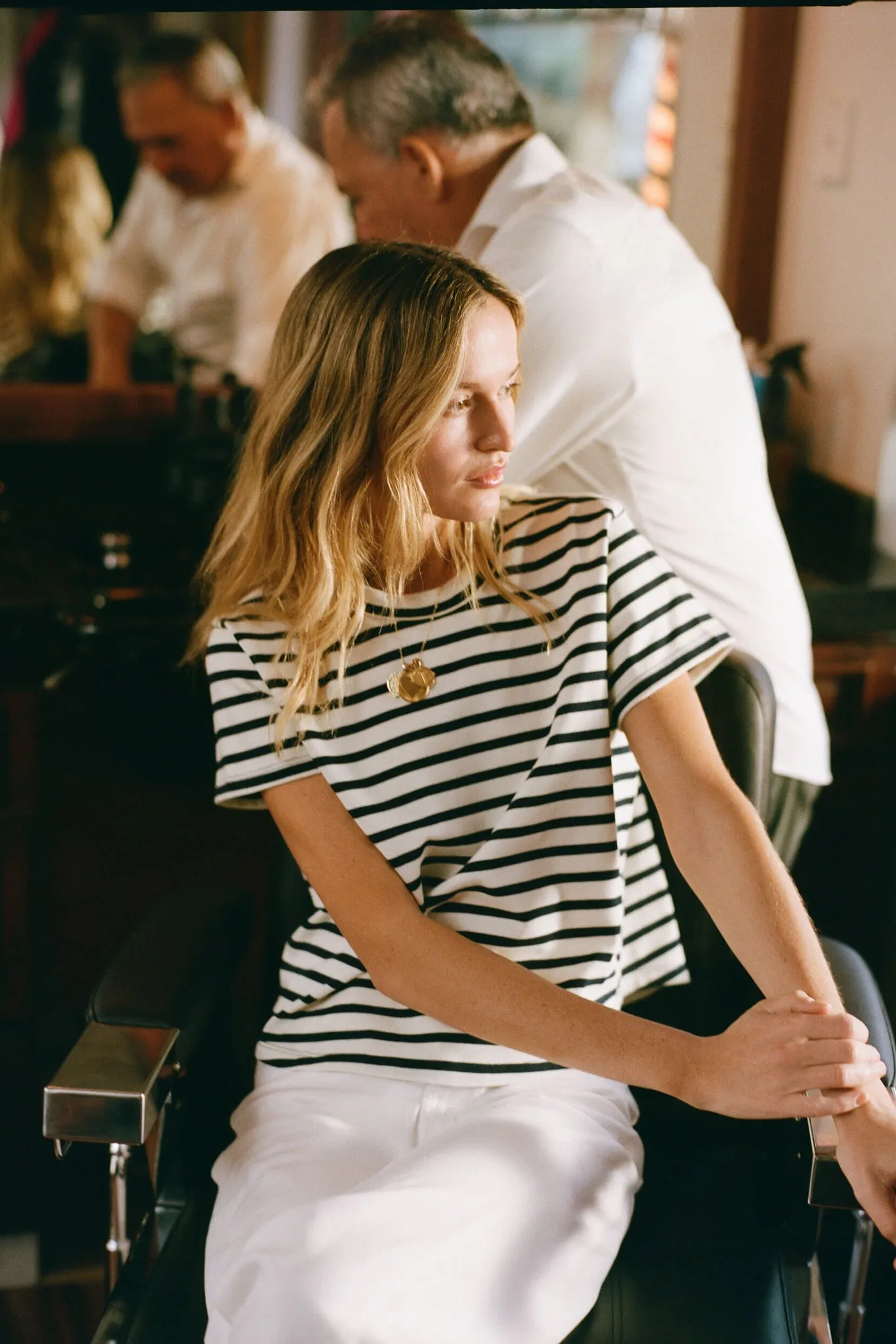 Navy Stripe Parker Classic Tee