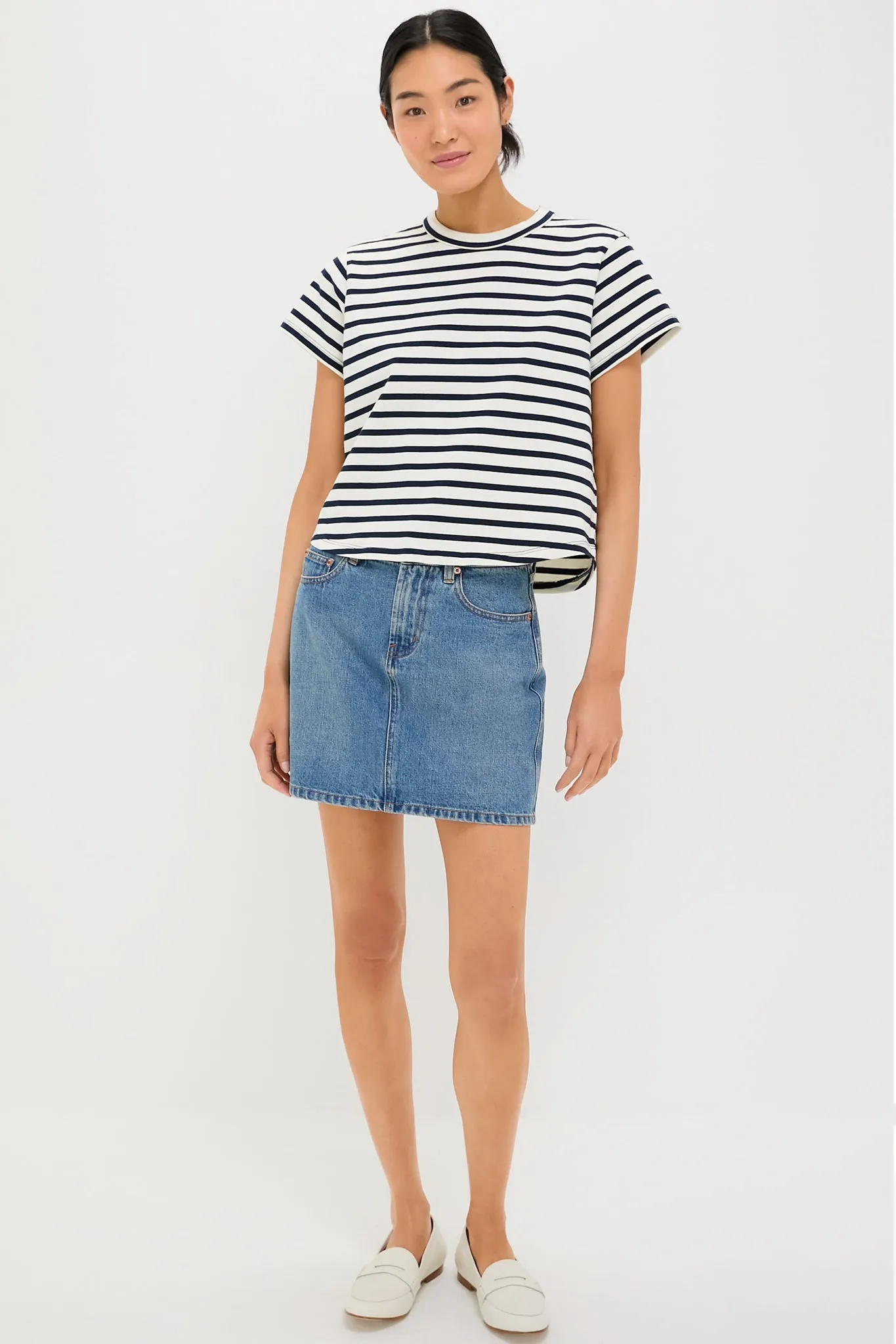 Navy Stripe Parker Classic Tee