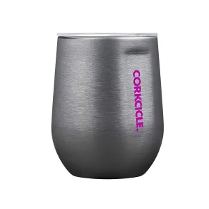 New Corkcicle 12 oz Triple-Insulated Stemless Glass with Spill Resistant Lid (Perfect for Wine)-Sparkle Unicorn Moondance