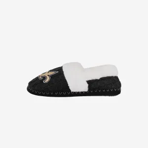 New Orleans Saints Womens Team Color Moccasin Slipper