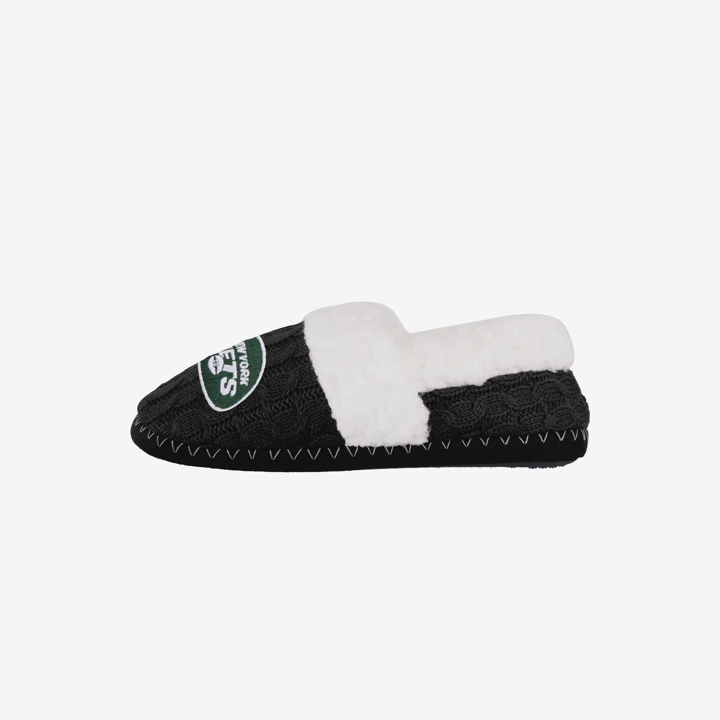 New York Jets Womens Team Color Moccasin Slipper