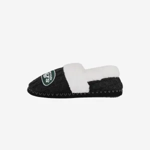New York Jets Womens Team Color Moccasin Slipper