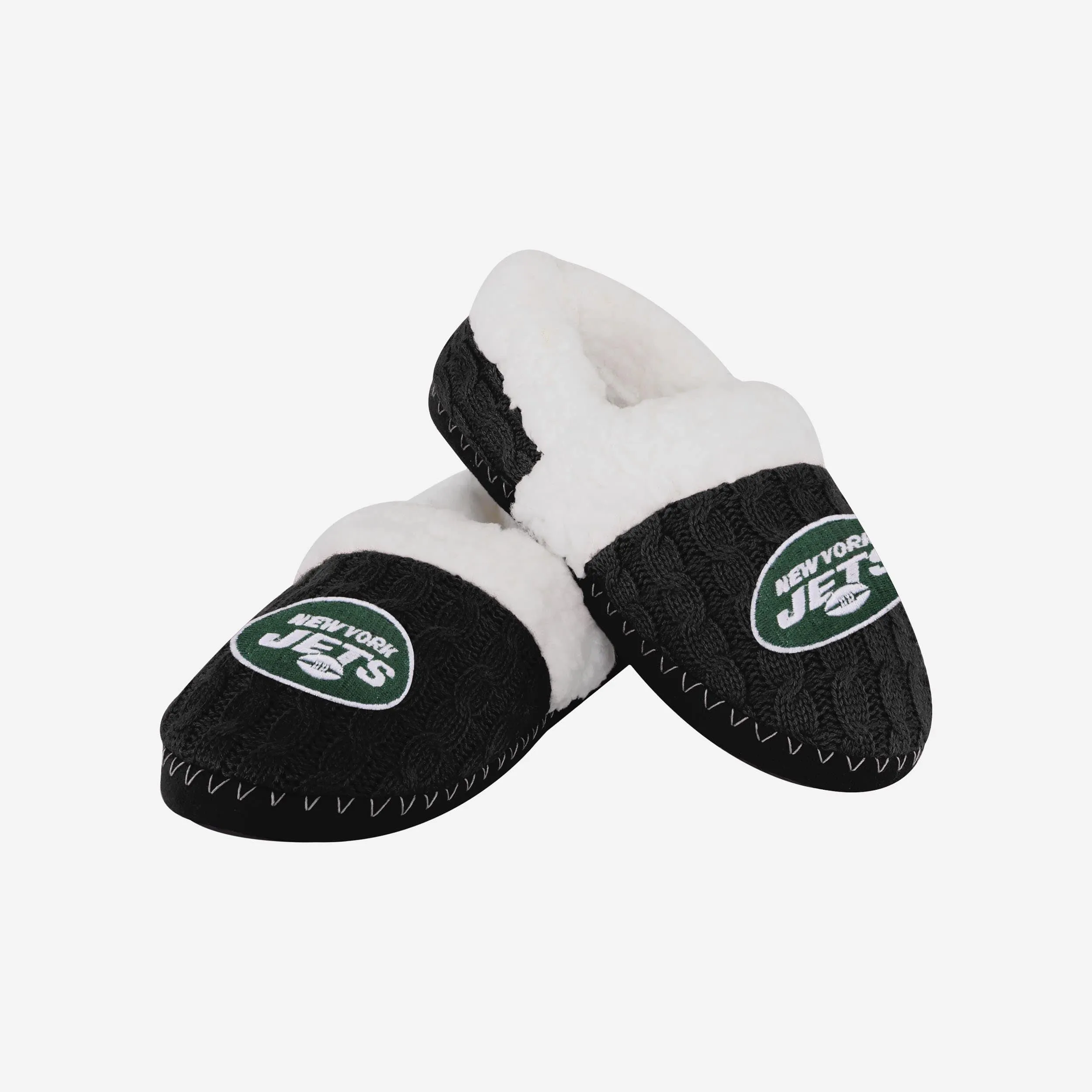 New York Jets Womens Team Color Moccasin Slipper