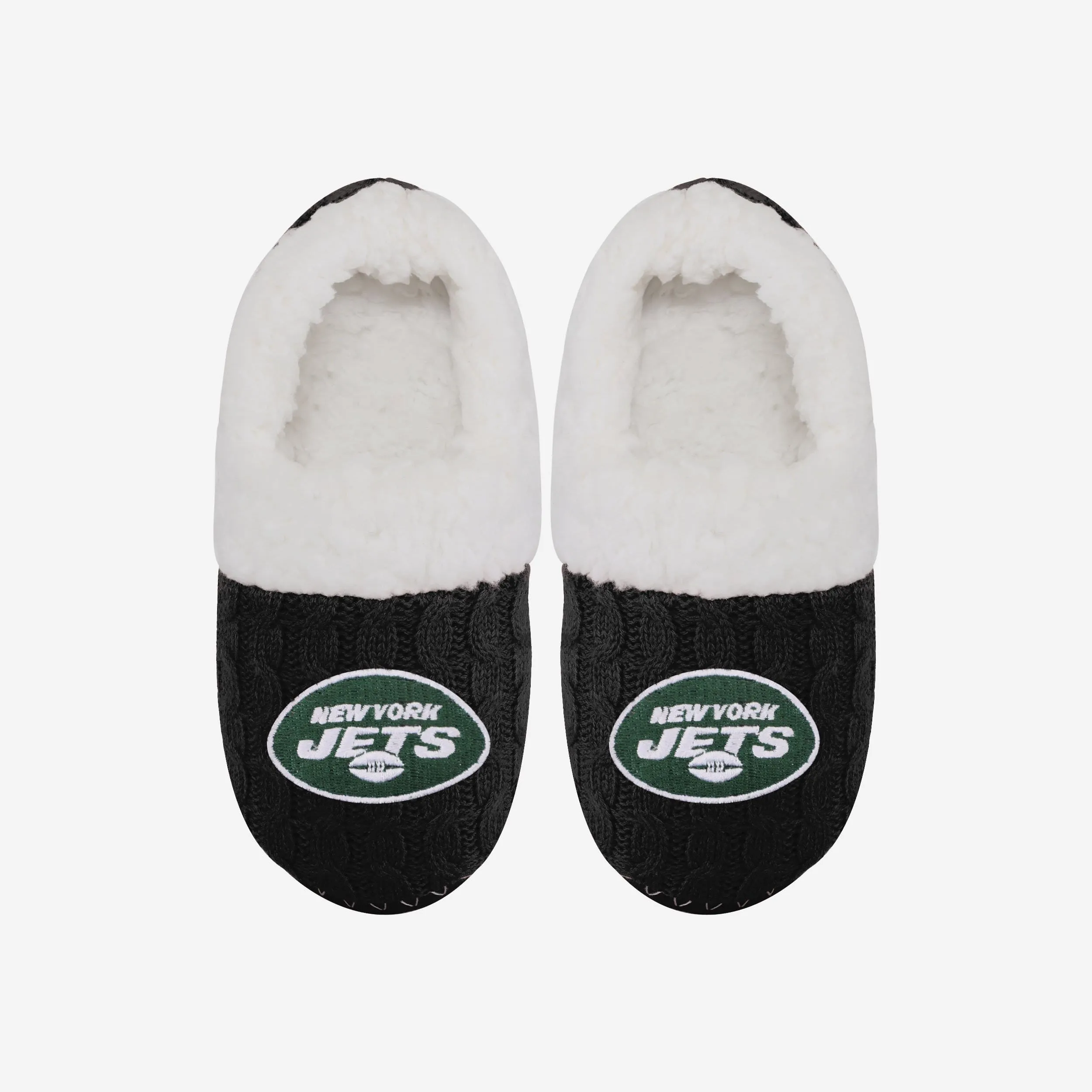 New York Jets Womens Team Color Moccasin Slipper