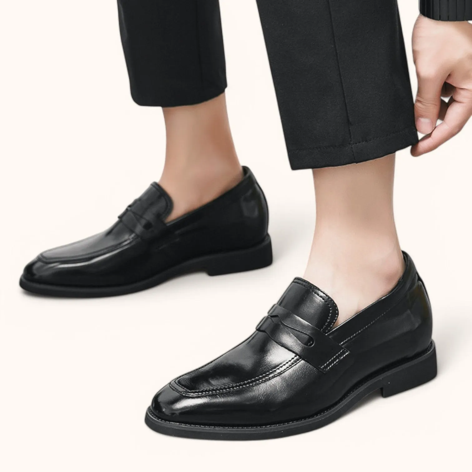 Oliver & Gracie | Men's Calf Leather Penny Loafers Shoes
