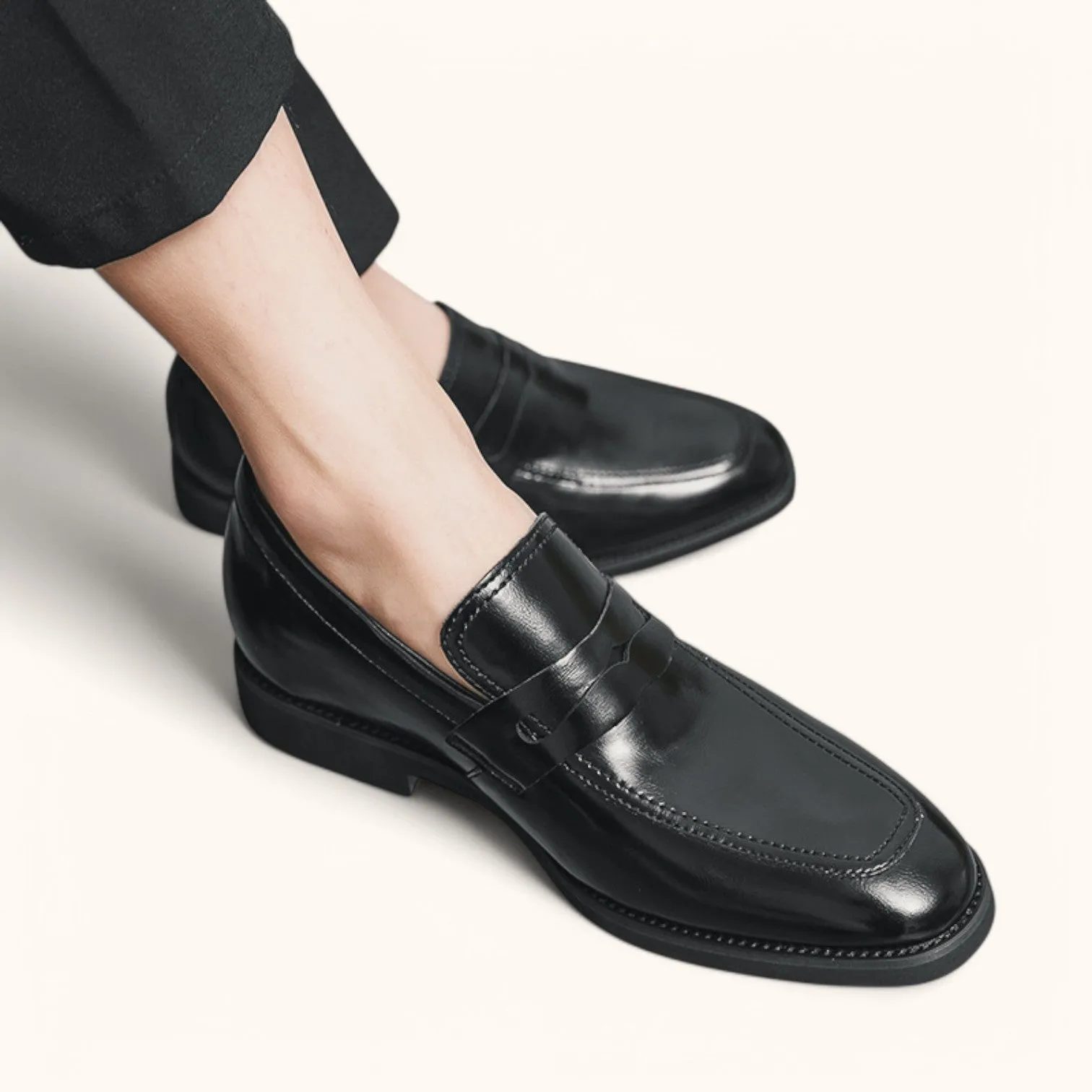 Oliver & Gracie | Men's Calf Leather Penny Loafers Shoes