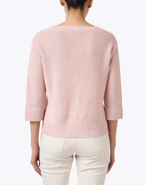Pink Linen Sweater