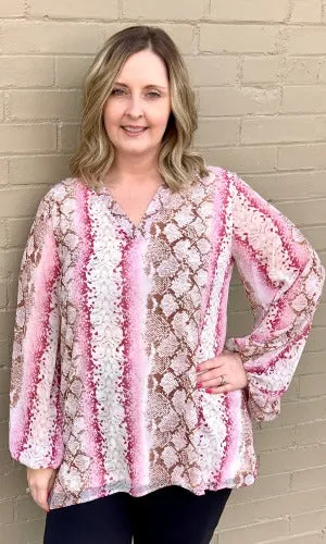 Pink Snake Top
