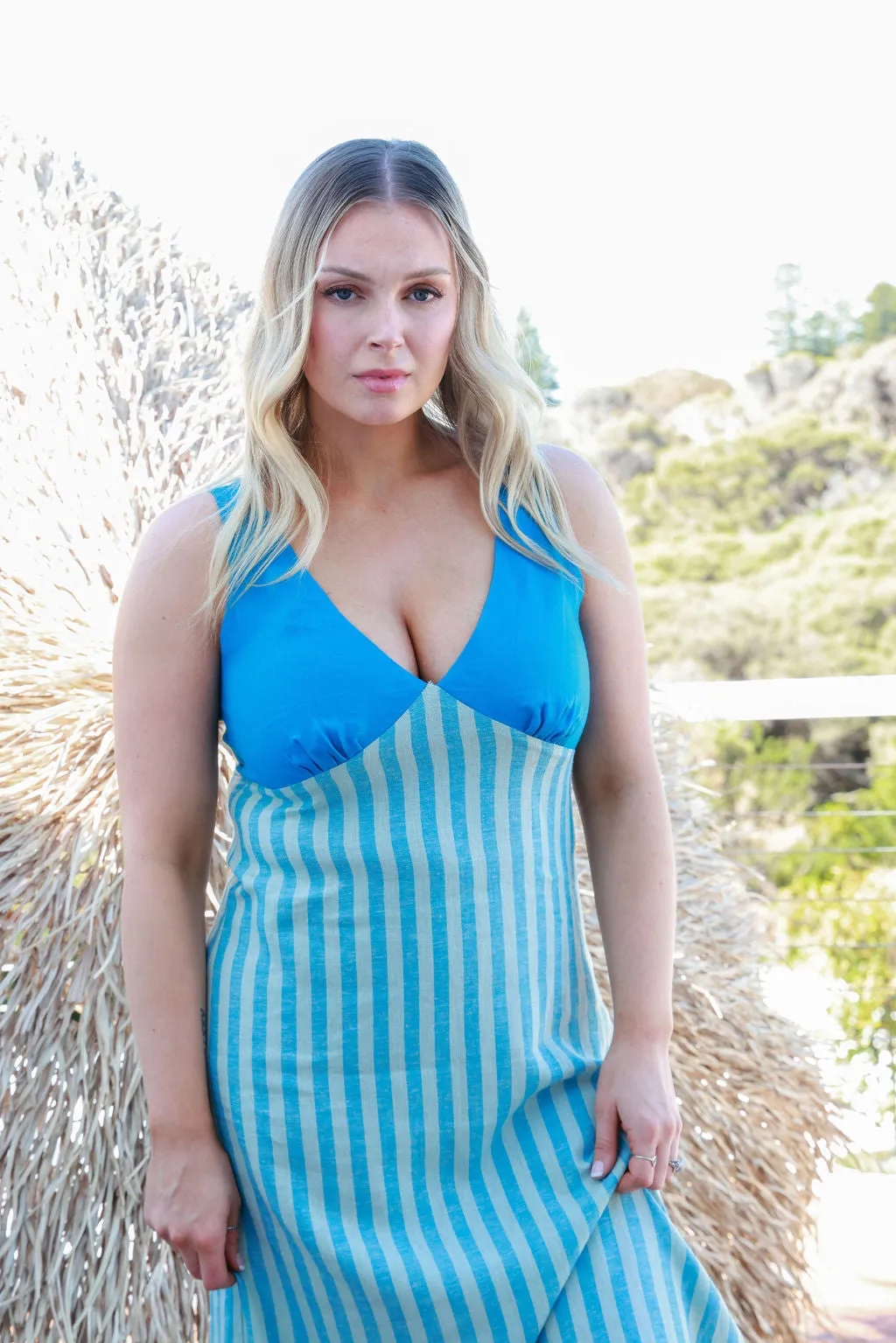 Posey Dress - Regatta Stripe