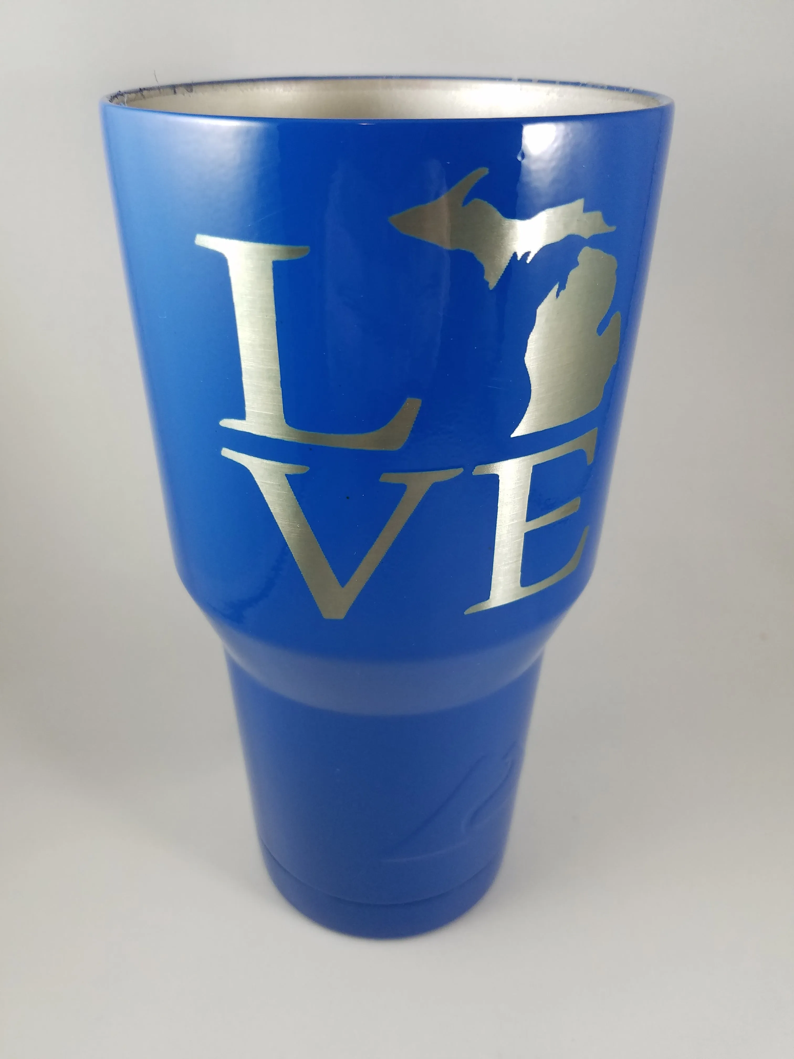 "LOVE" Michigan tumbler