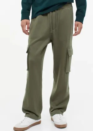 Relaxed Fit Cargo joggers For Men Olive