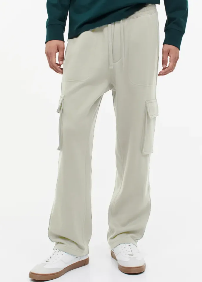 Relaxed Fit Cargo joggers For Men Olive
