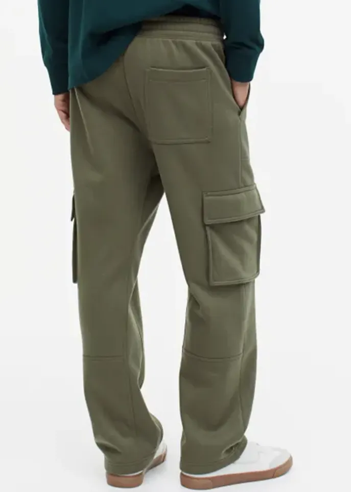 Relaxed Fit Cargo joggers For Men Olive