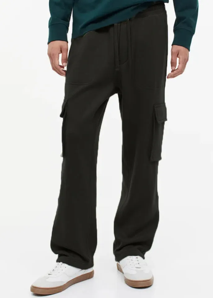 Relaxed Fit Cargo joggers For Men Olive