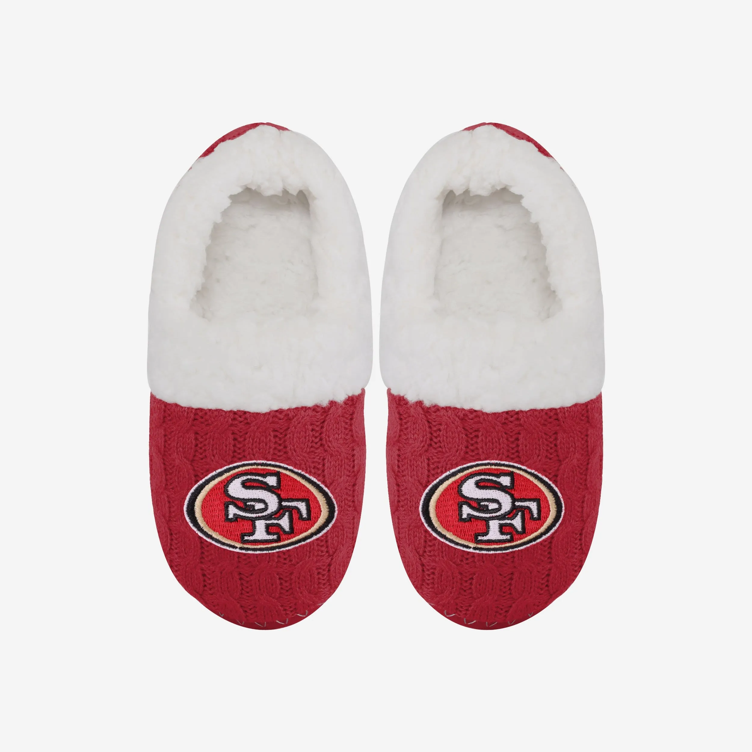 San Francisco 49ers Womens Team Color Moccasin Slipper