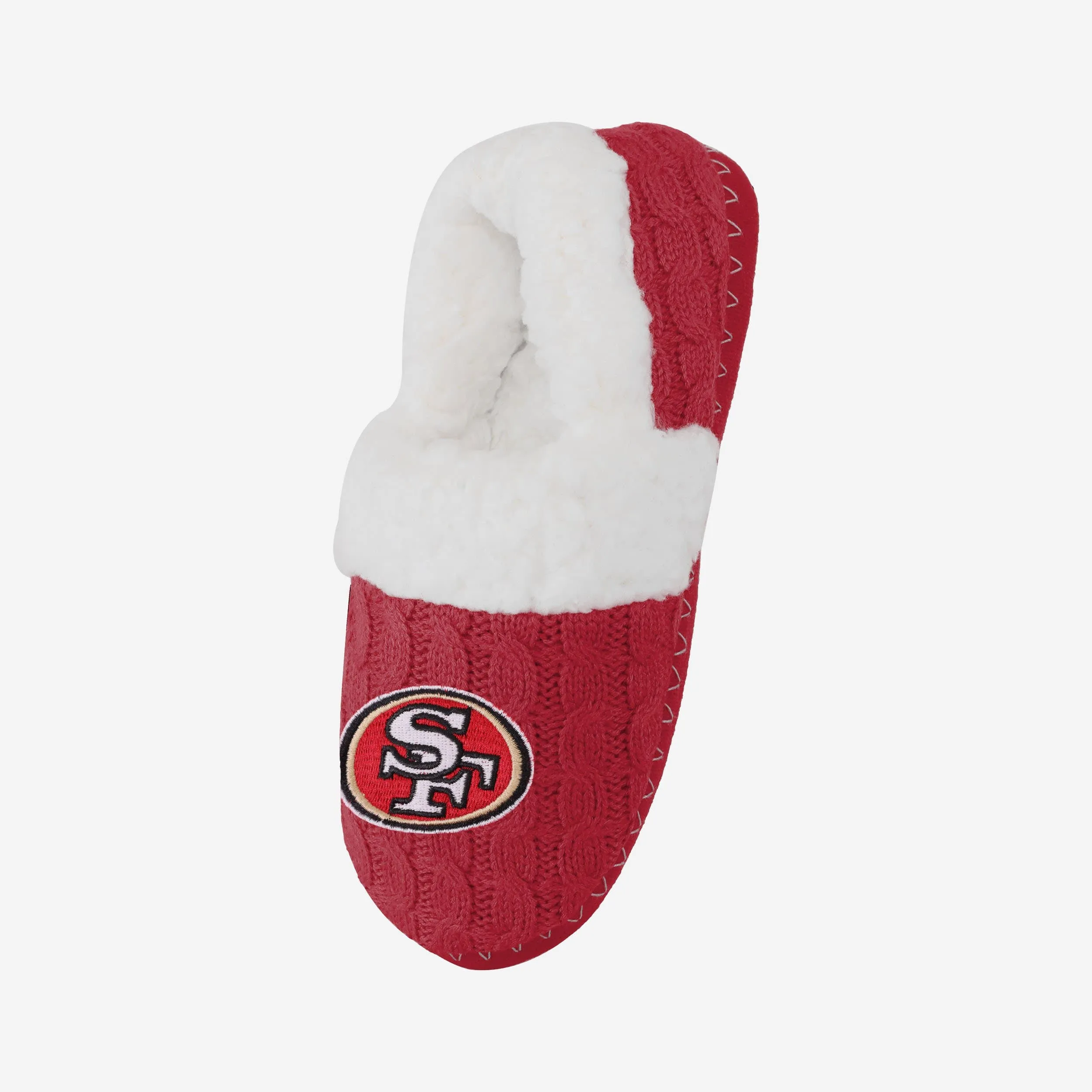 San Francisco 49ers Womens Team Color Moccasin Slipper
