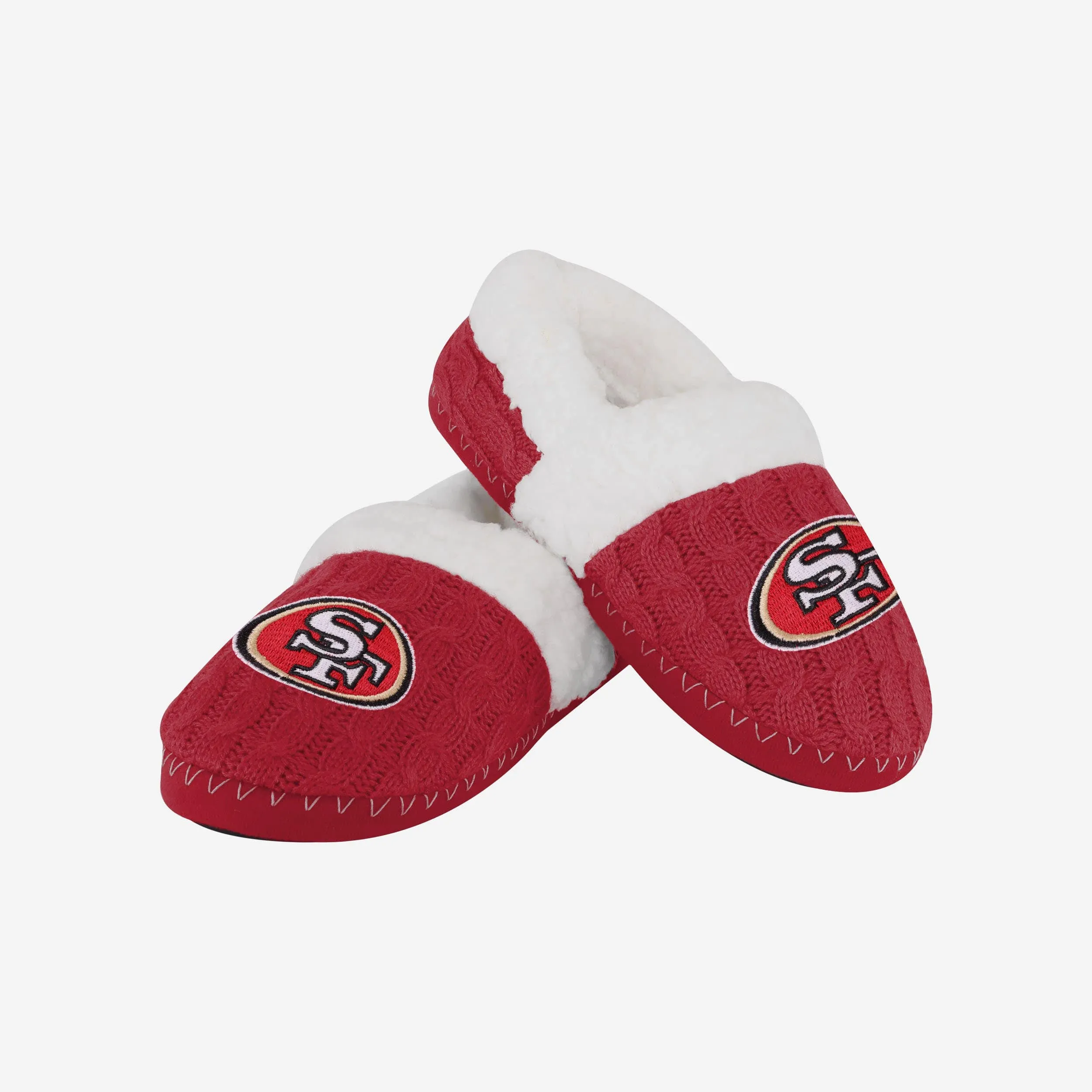San Francisco 49ers Womens Team Color Moccasin Slipper