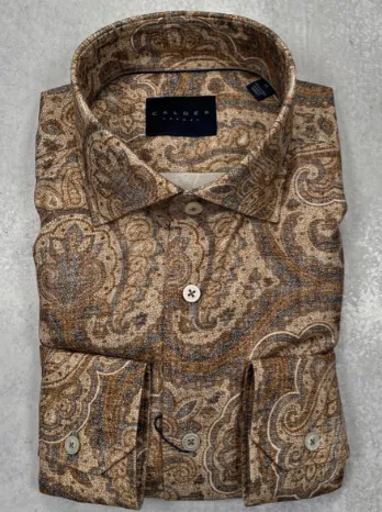 Sand Paisley Sport Shirt