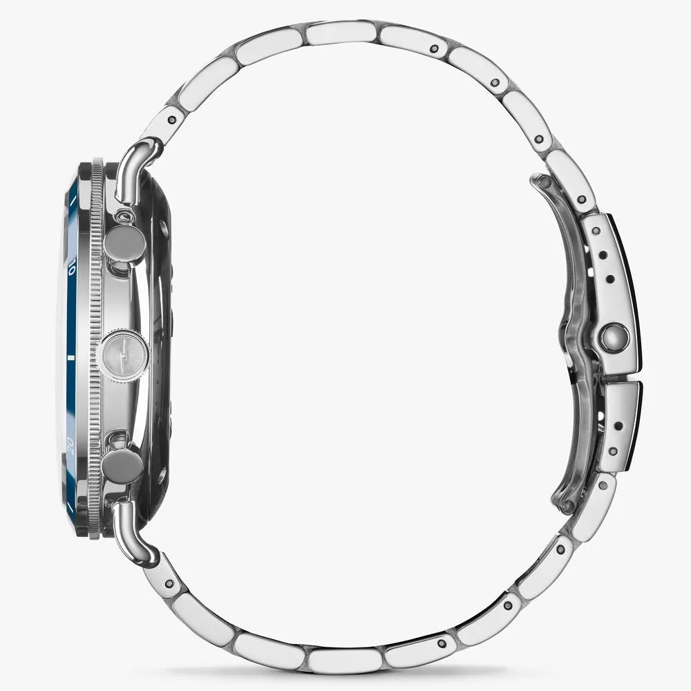 Shinola The Canfield Sport 45mm Blue Dial with Stainless Steel Bracelet S0120089890