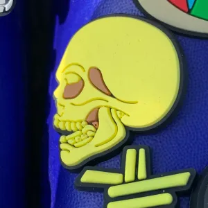 SHOE CHARMS - YELLOW SKULL