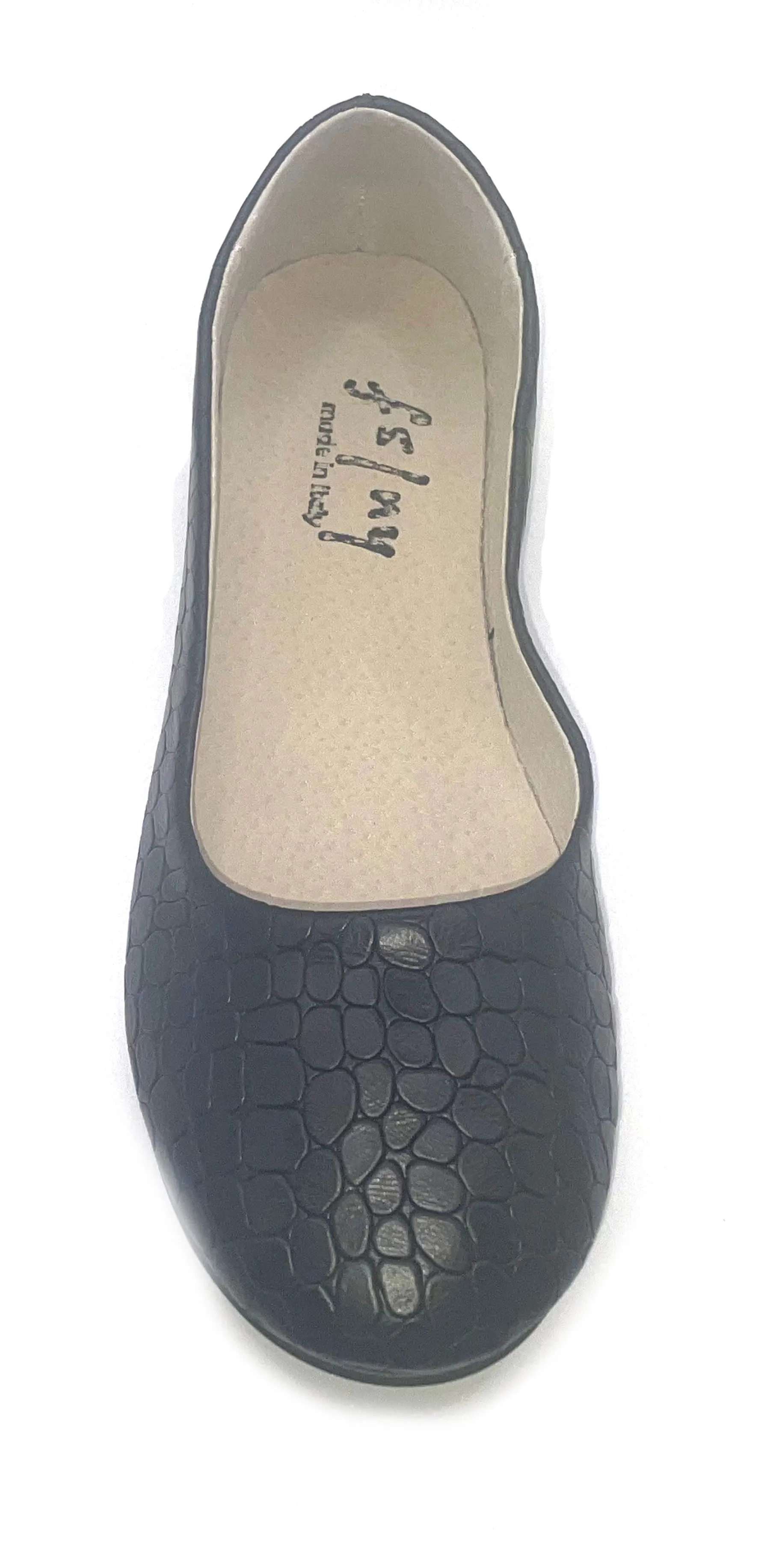 Sloop - Black Croco Leather
