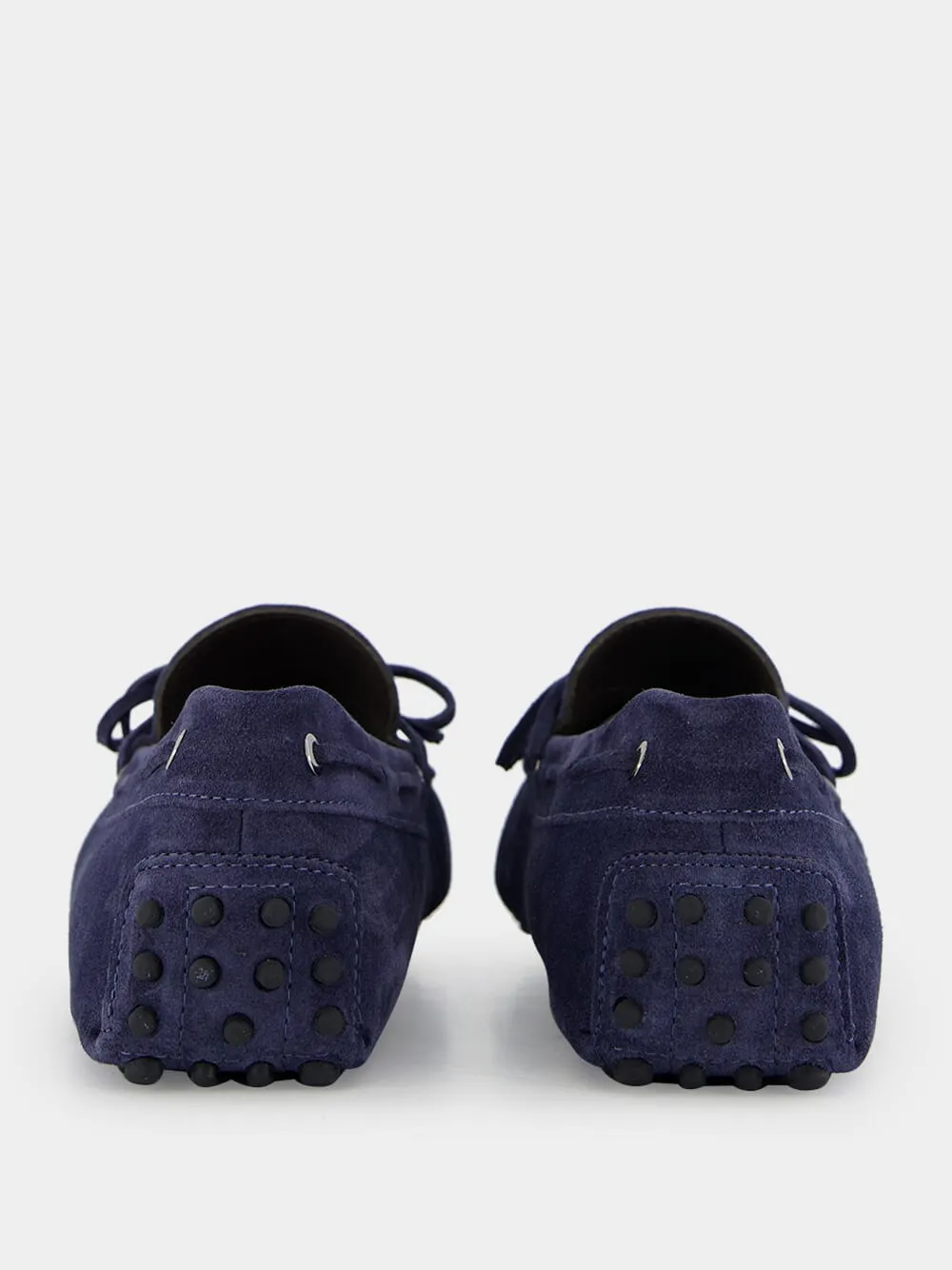 Steel Blue Suede Driving Shoes