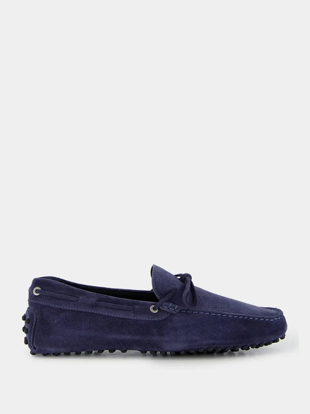 Steel Blue Suede Driving Shoes