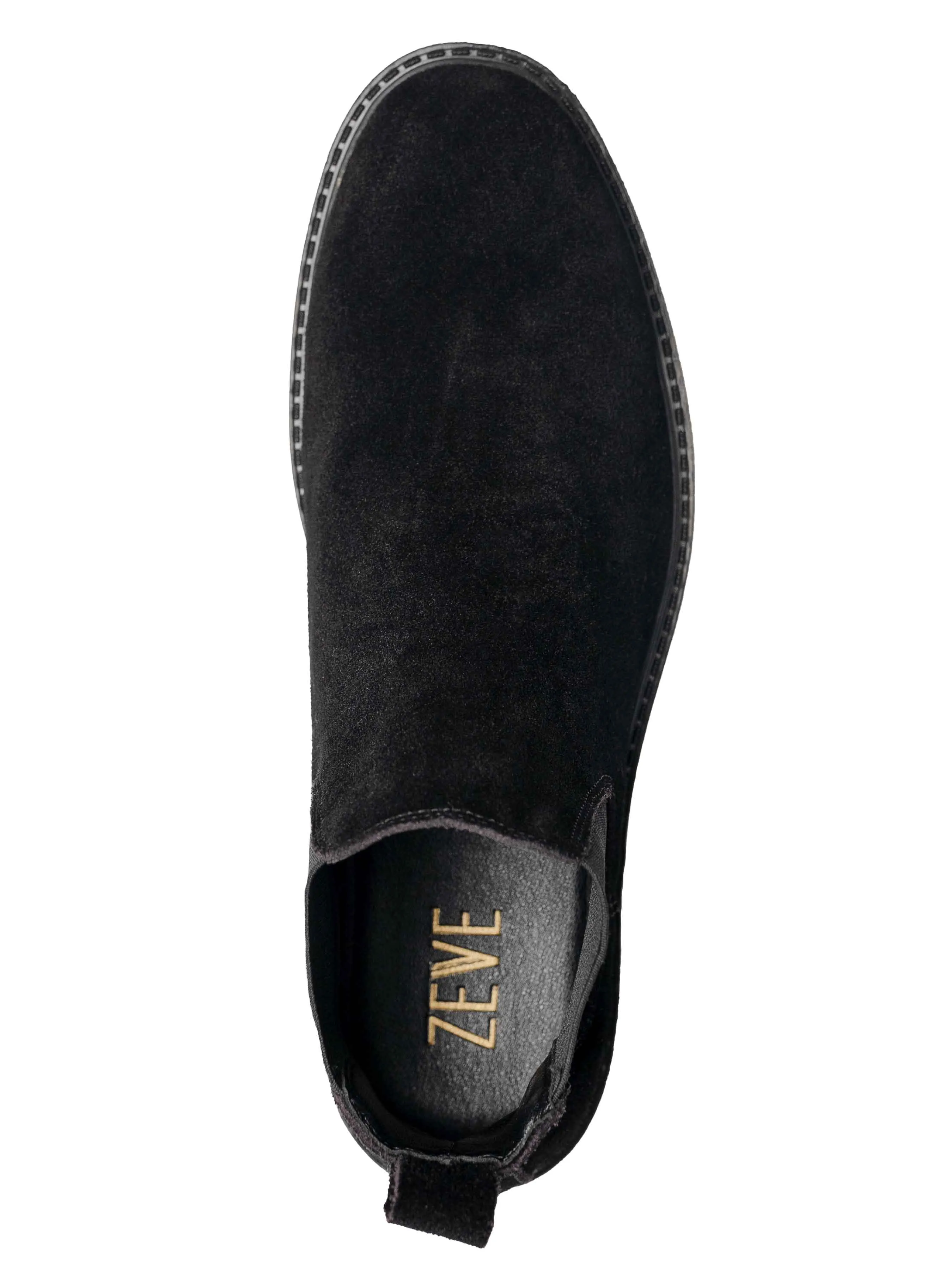 Stefano Boots - Black Suede Leather (Crepe Flex)