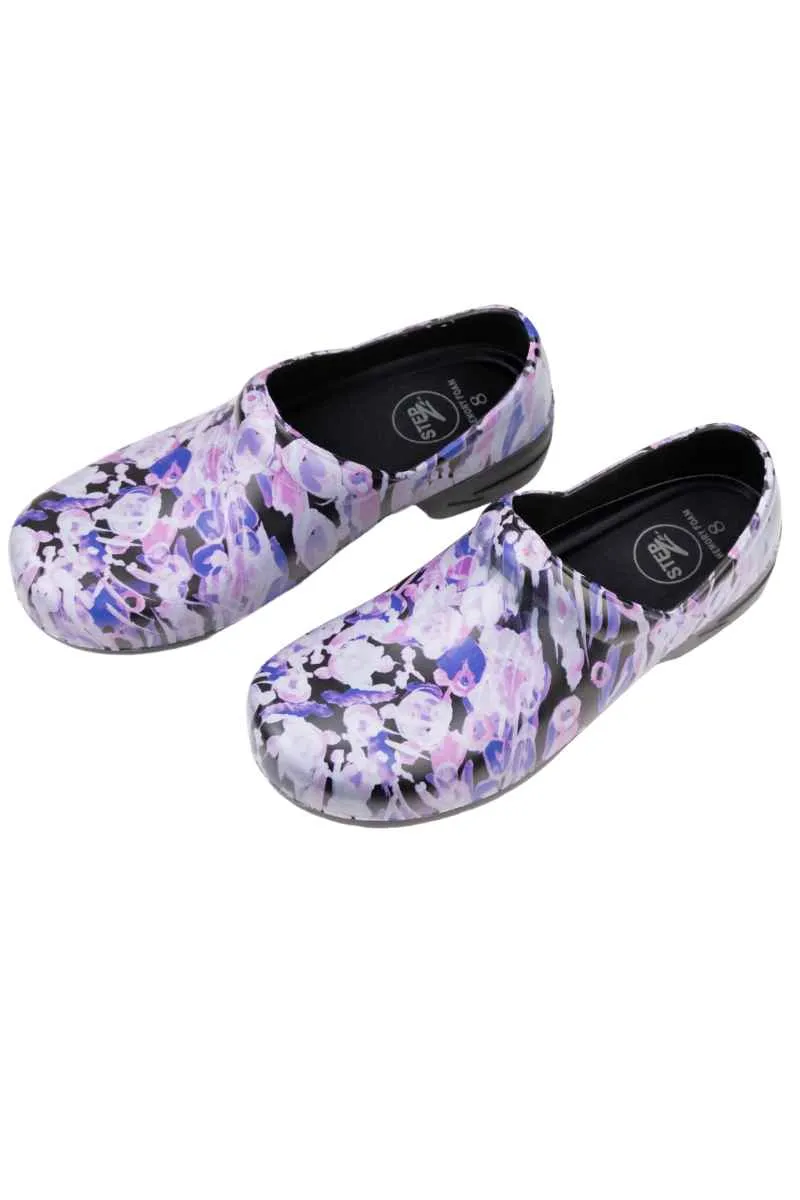 StepZ Women's Slip Resistant Nurse Clogs | Lilac Dreams