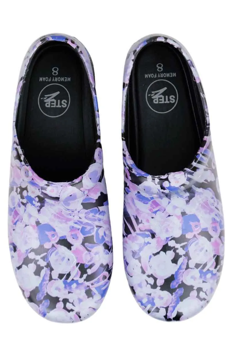StepZ Women's Slip Resistant Nurse Clogs | Lilac Dreams