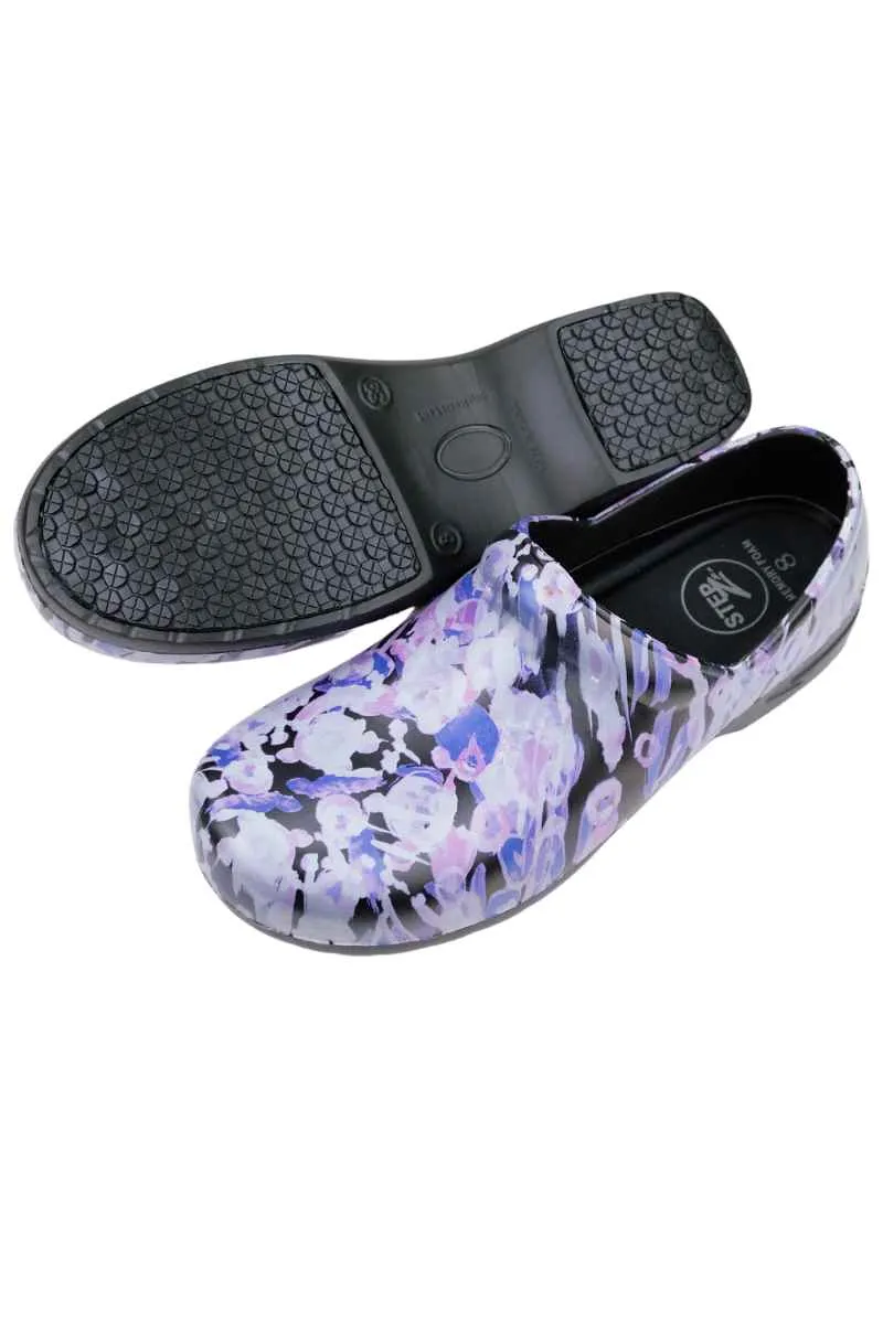 StepZ Women's Slip Resistant Nurse Clogs | Lilac Dreams