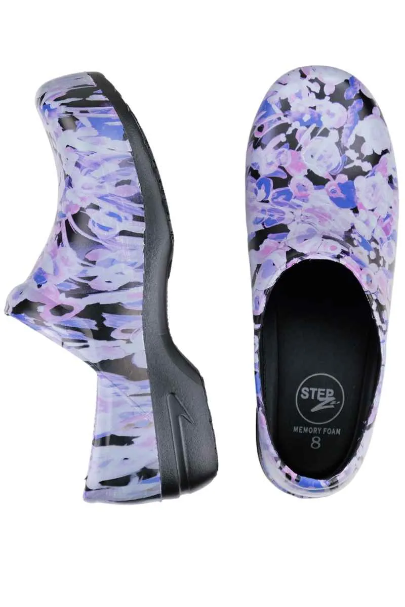 StepZ Women's Slip Resistant Nurse Clogs | Lilac Dreams