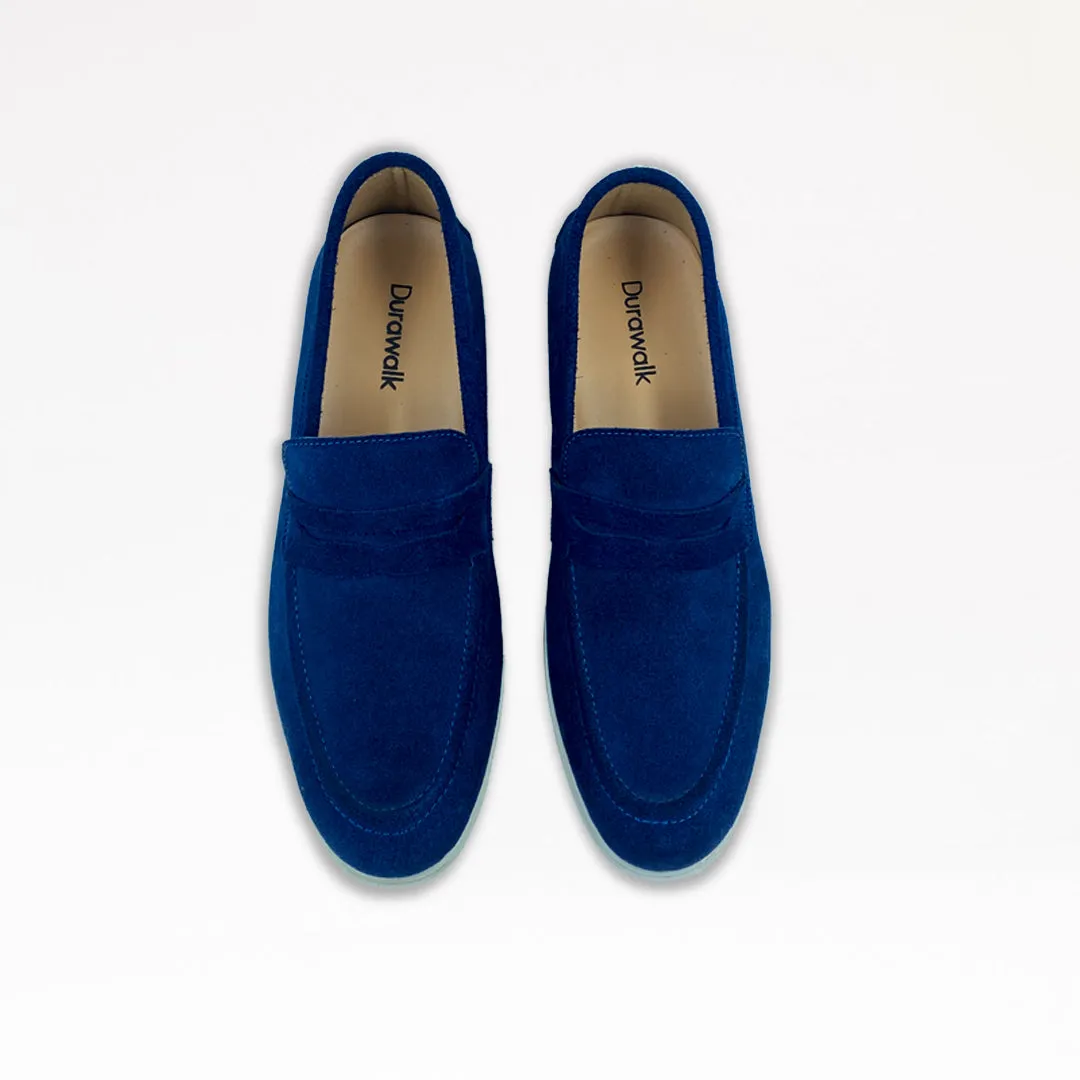 Suede Loafers | Classic Blue Suede Loafers For Men