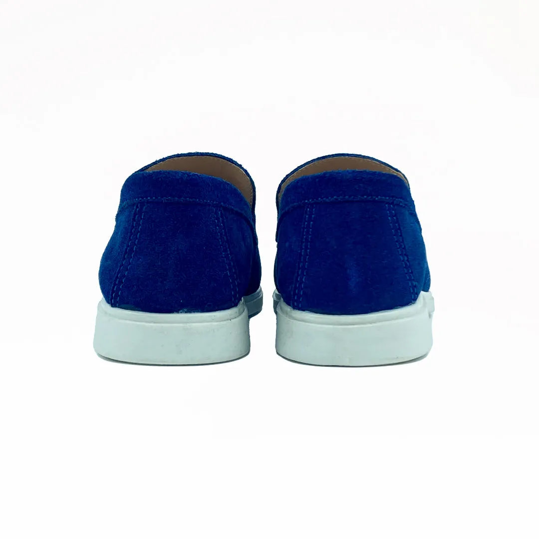Suede Loafers | Classic Blue Suede Loafers For Men