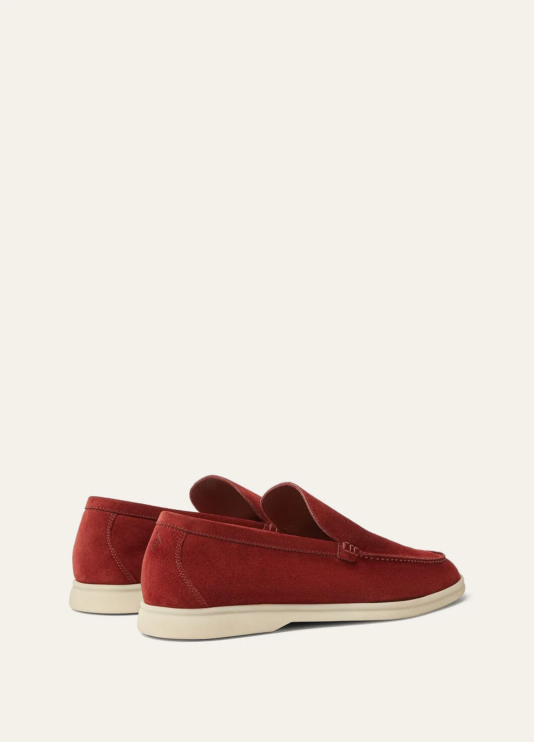 Summer Walk in Red Suede