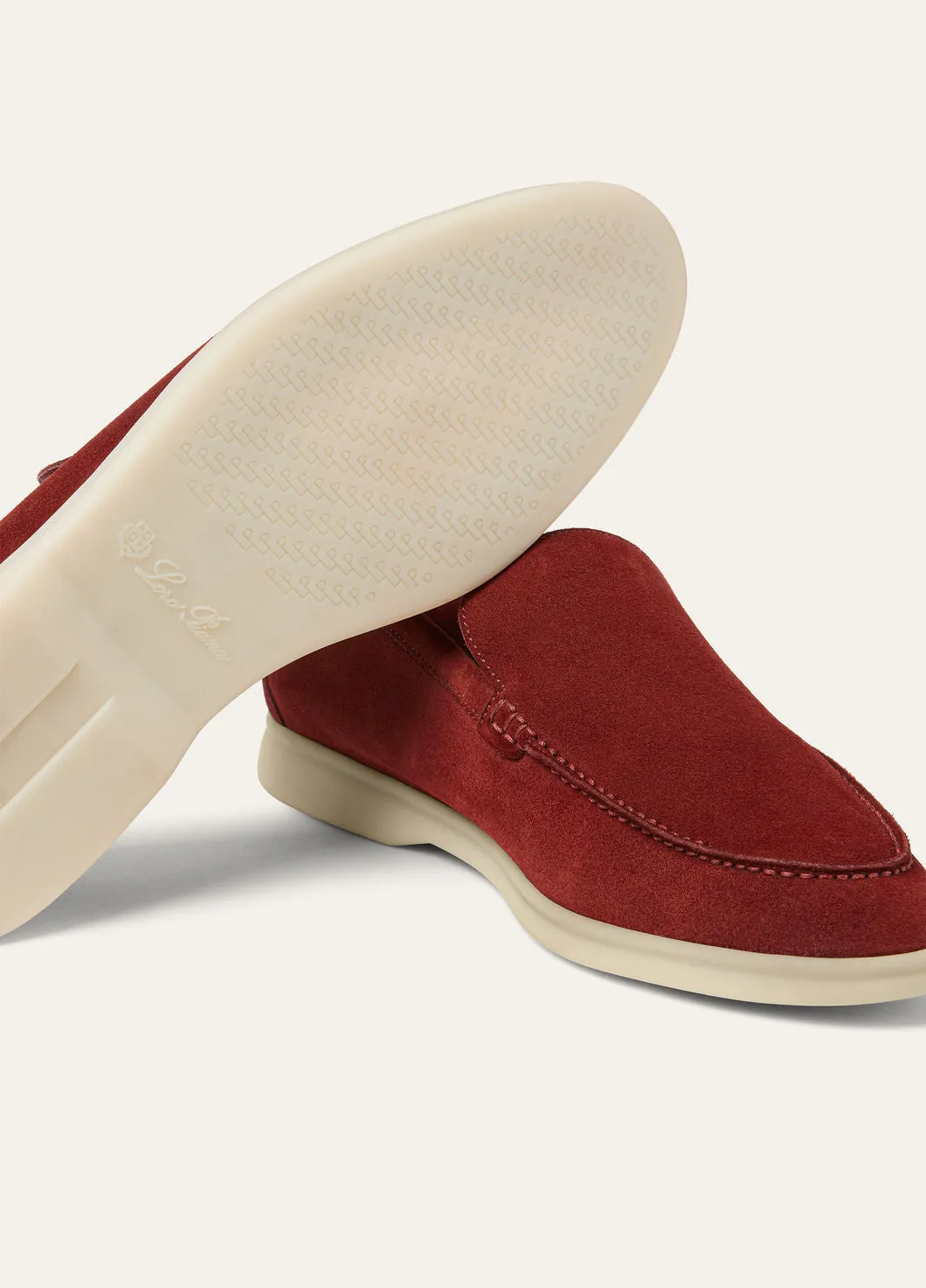 Summer Walk in Red Suede