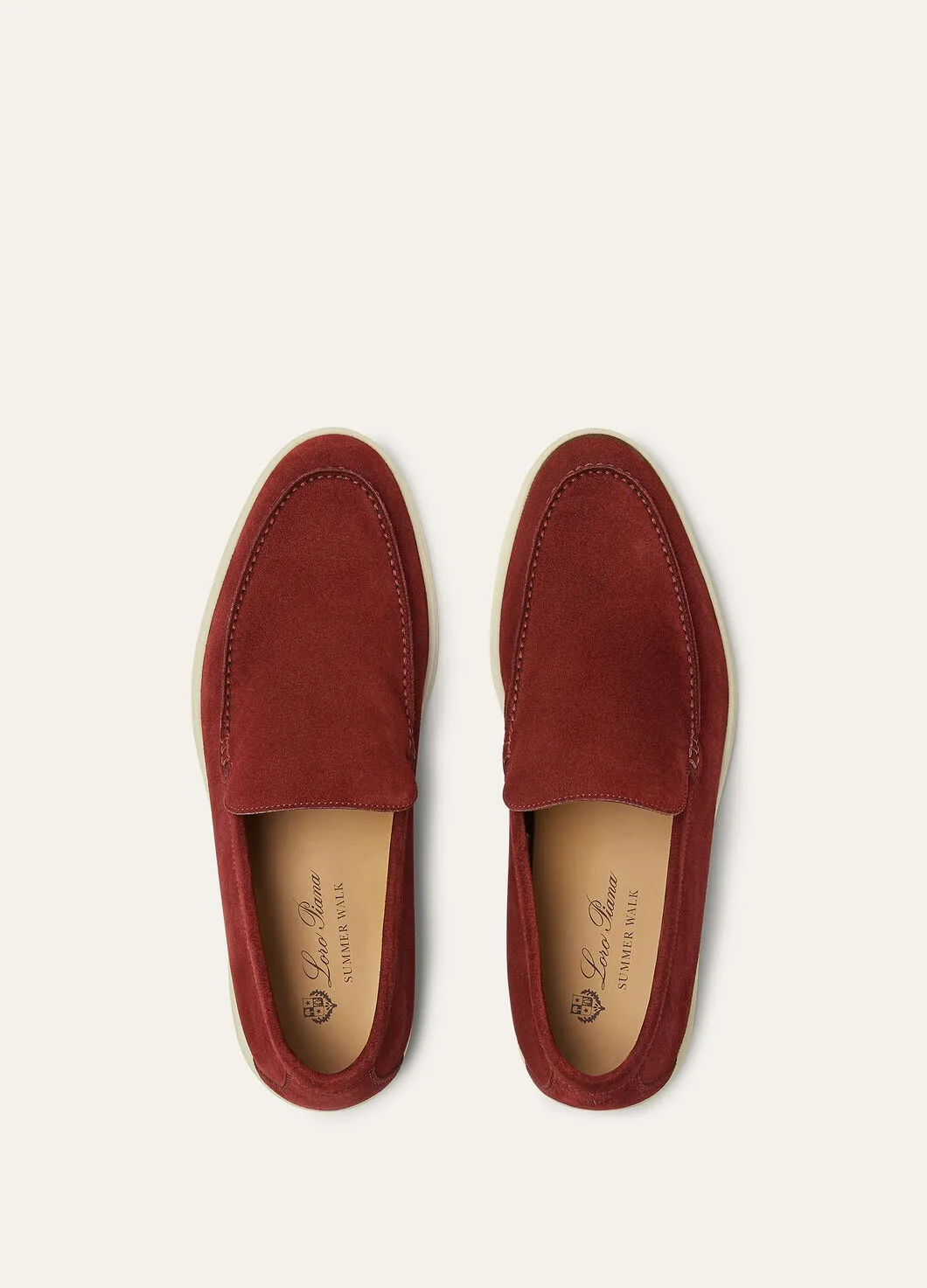 Summer Walk in Red Suede