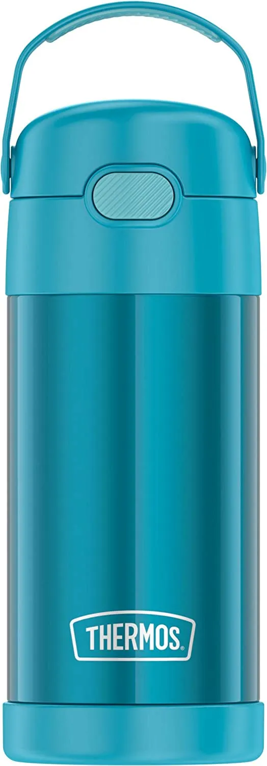 Thermos Funtainer 12 Ounce Bottle, Teal! Keeps drinks cold for up to 12 hours