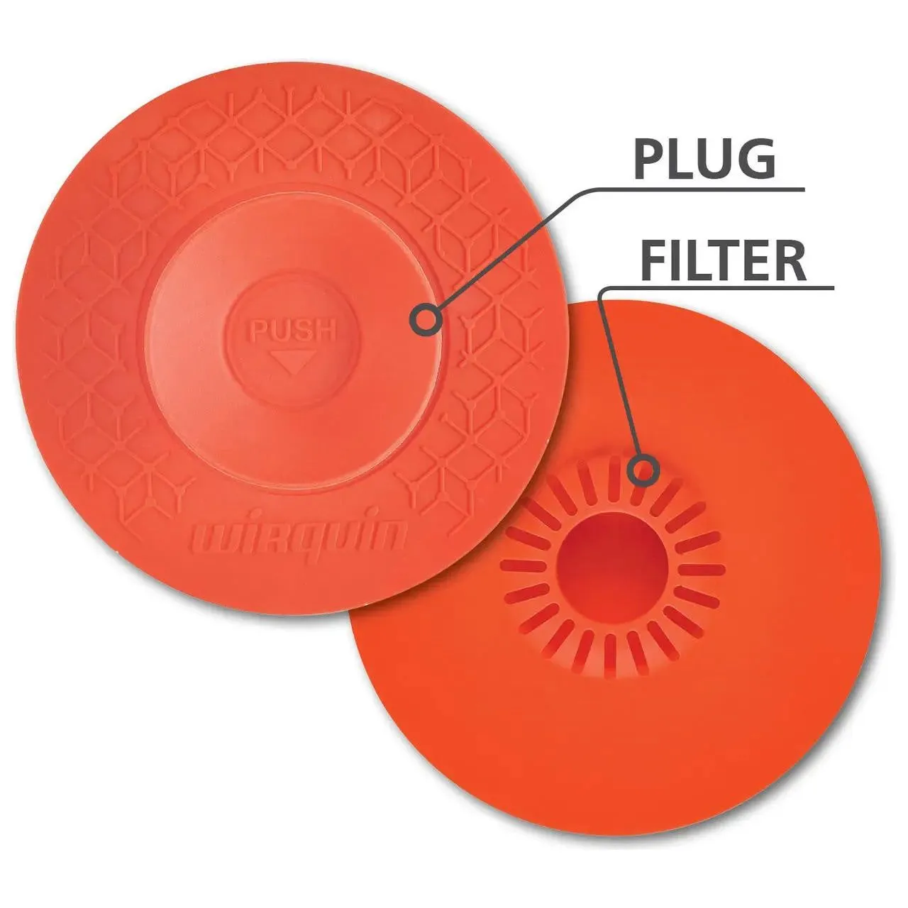 Universal 2in1 Kitchen Sink Plug Filter 110mm Stick Function