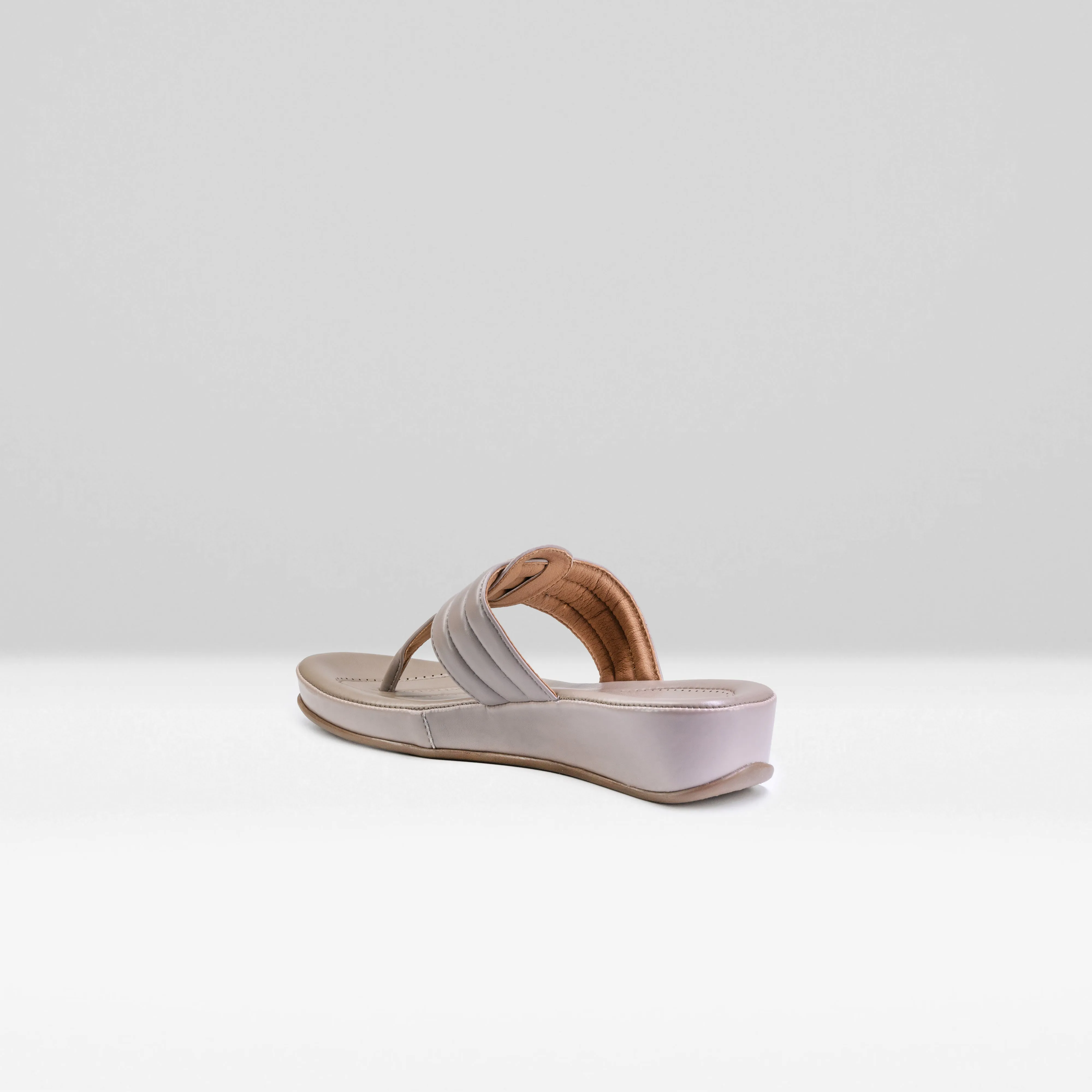 WOMENS GREY CASUAL SLIPPERS