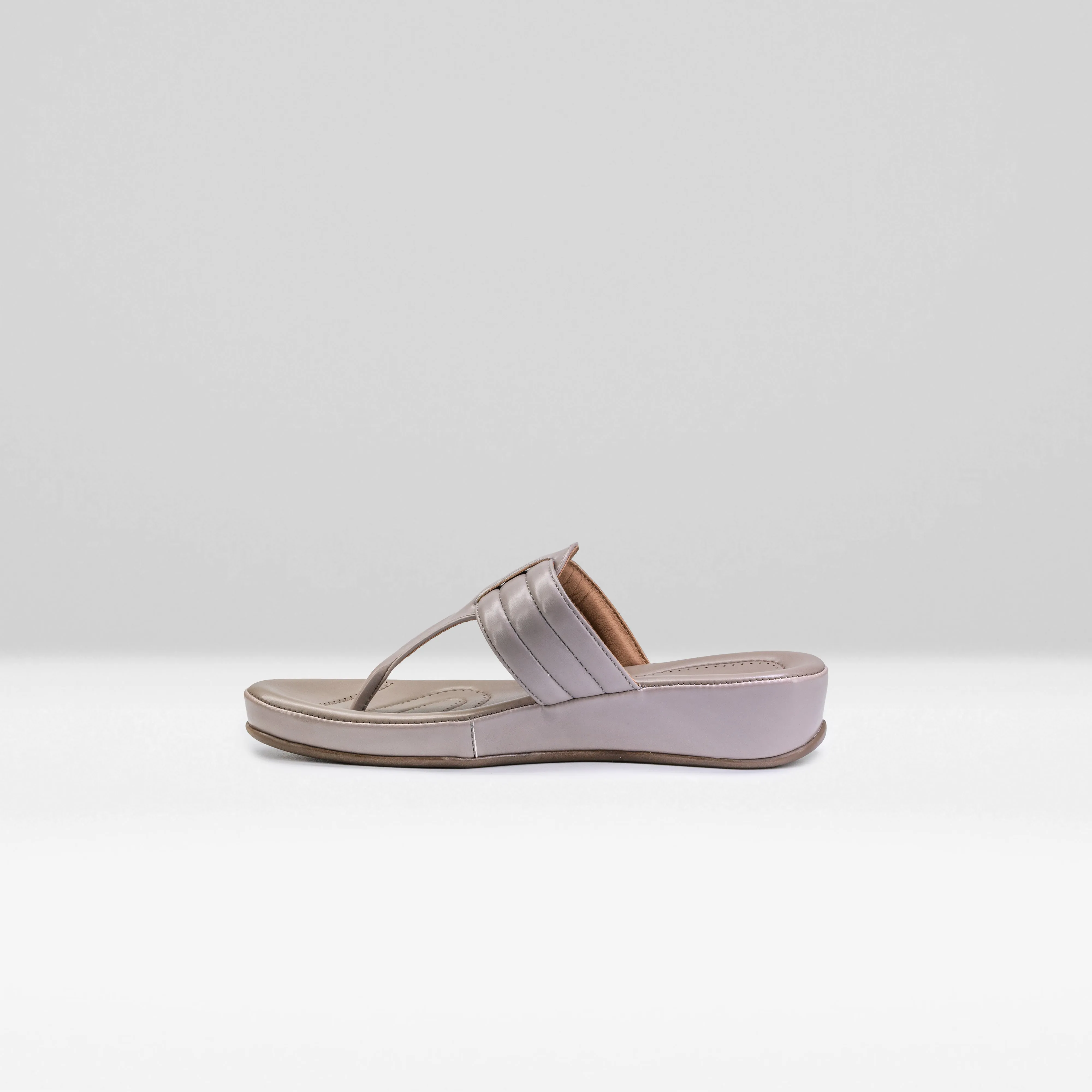 WOMENS GREY CASUAL SLIPPERS