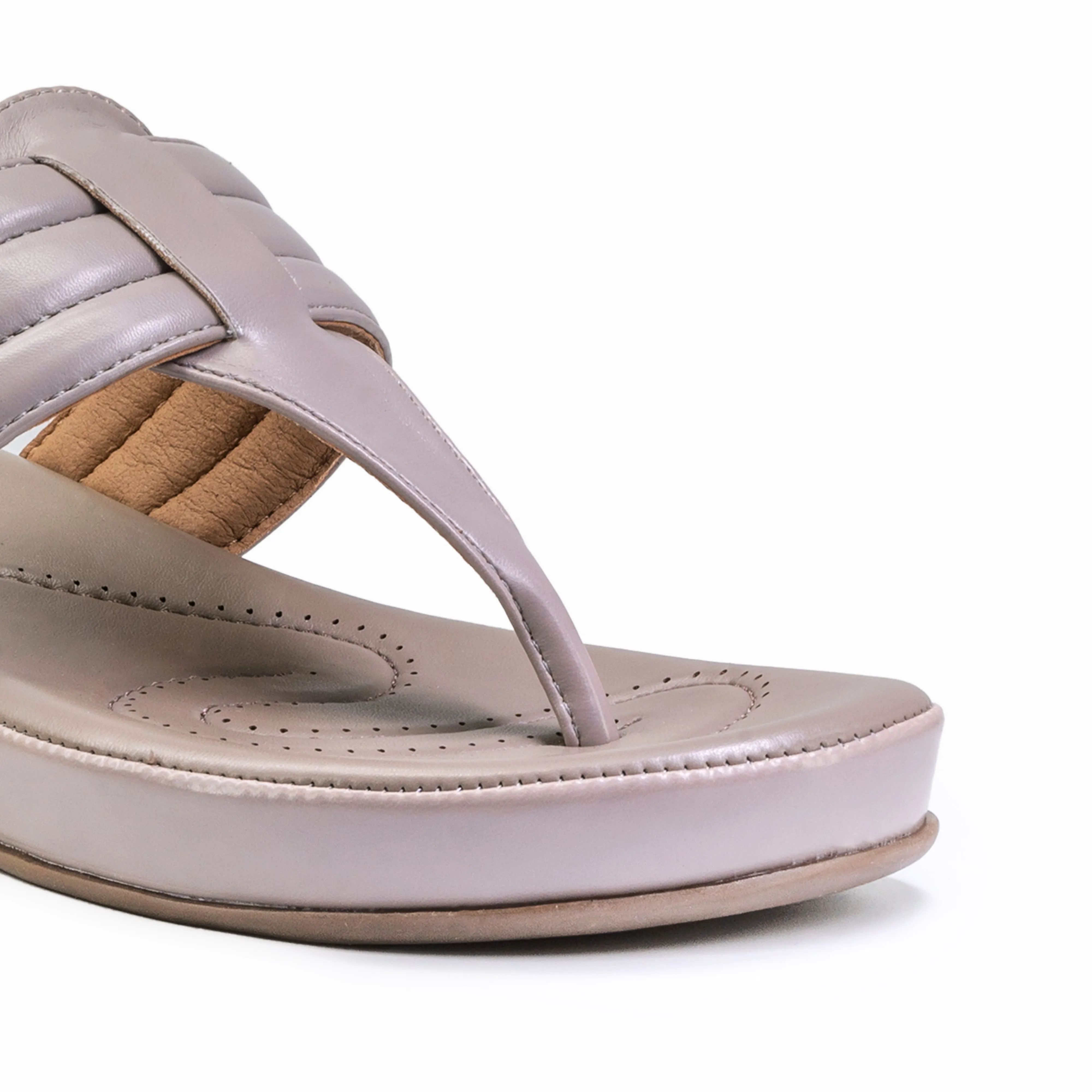 WOMENS GREY CASUAL SLIPPERS