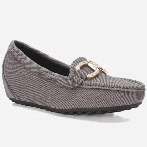 Women's "BENEDITTA" High Wedge Comfy Moccasins