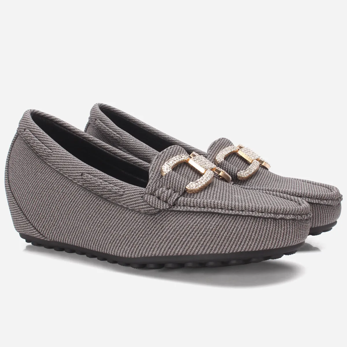 Women's "BENEDITTA" High Wedge Comfy Moccasins